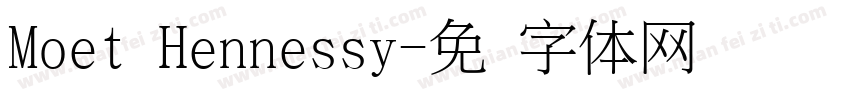 Moet Hennessy字体转换